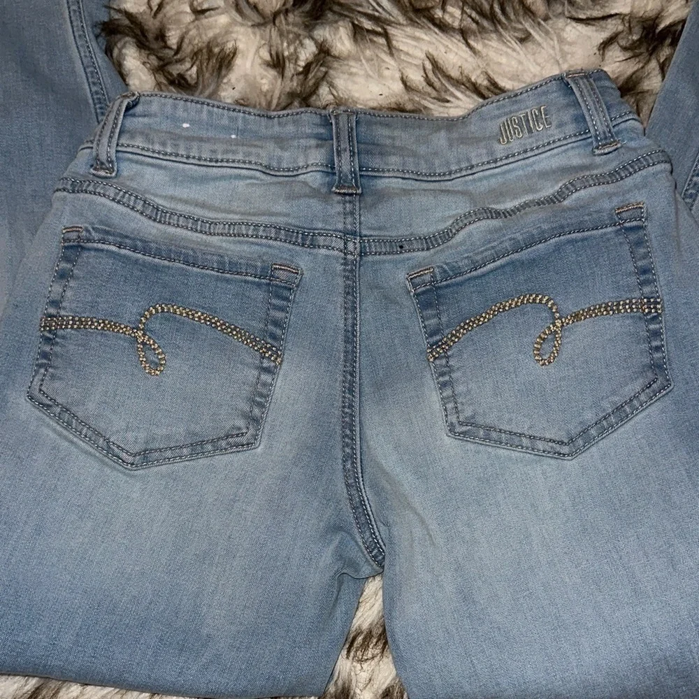 Justice Light Wash Skinny Jeans